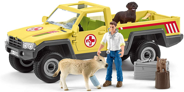 Schleich - Veterinarian Visit at Farm-Panda Kids and Baby