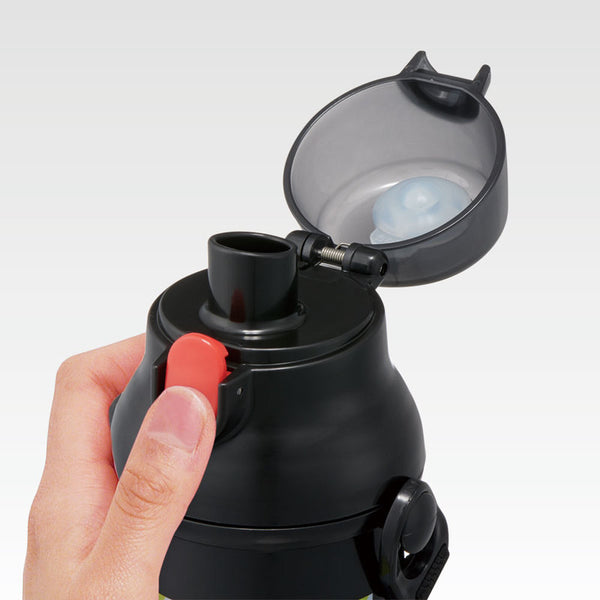 Skater - Antibacterial Direct Drink One-Touch Bottle - 480ml - Pokemon-Panda Kids and Baby