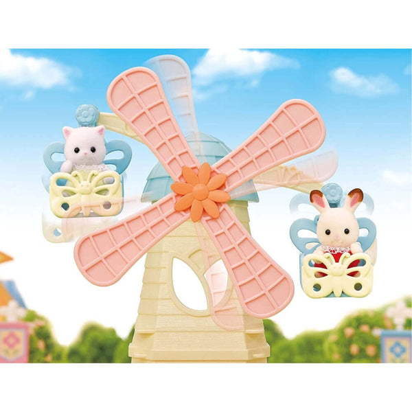 Sylvanian Families - Baby Windmill Park-Panda Kids and Baby