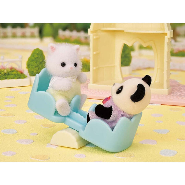 Sylvanian Families - Baby Windmill Park-Panda Kids and Baby