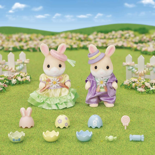 Sylvanian Families - Easter Celebration Set-Panda Kids and Baby
