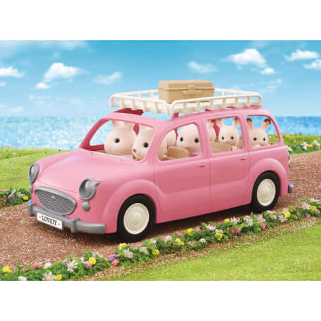 Sylvanian Families - Family Picnic Van-Panda Kids and Baby