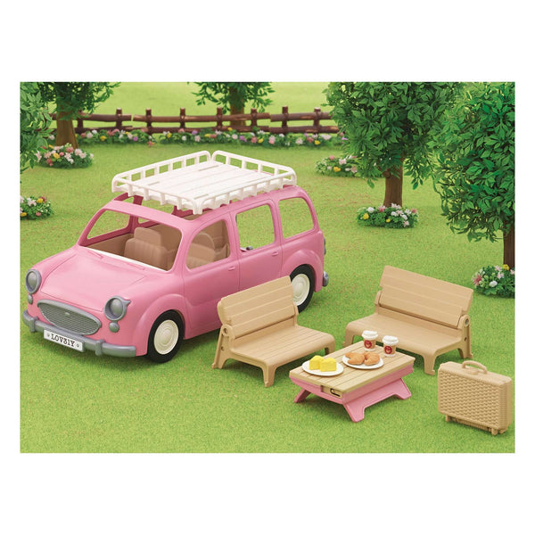 Sylvanian Families - Family Picnic Van-Panda Kids and Baby