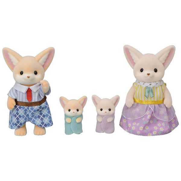 Sylvanian Families - Fennec Fox Family-Panda Kids and Baby