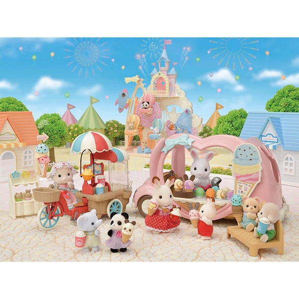 Sylvanian Families - Ice Cream Van-Panda Kids and Baby