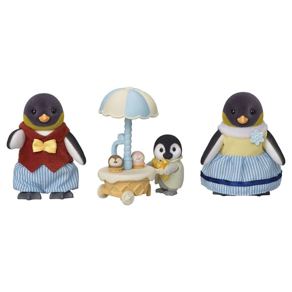 Sylvanian Families - Penguin Family-Panda Kids and Baby