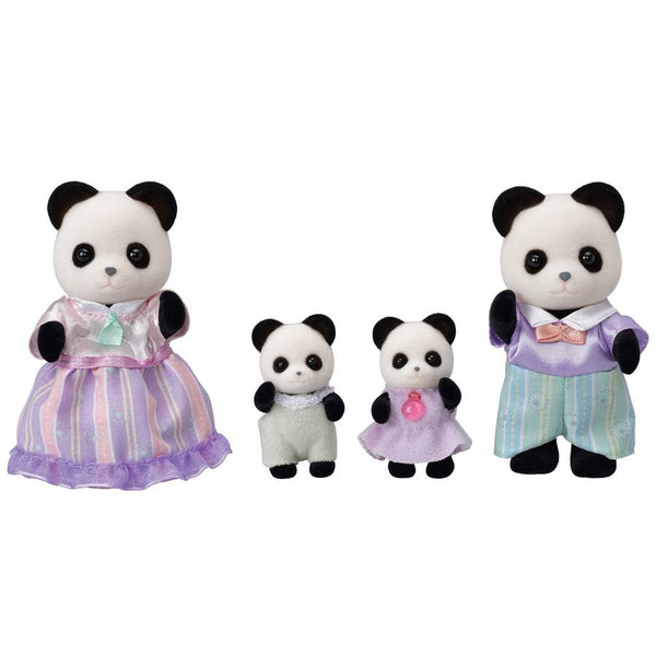 Sylvanian Families- Pookie Panda Family-Panda Kids and Baby