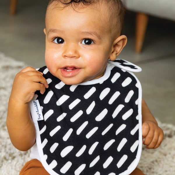 Tiny Twinkle - Feeder Bib - Black & White Set of 3-Panda Kids and Baby