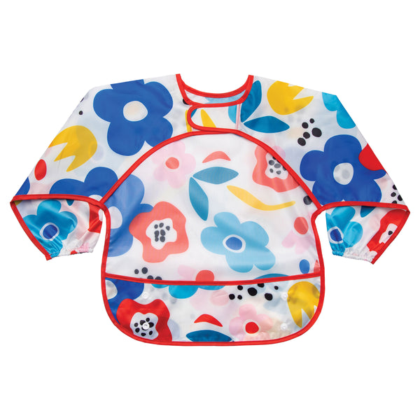 Tiny Twinkle - Full Sleeve Bib - Modern Floral-Panda Kids and Baby