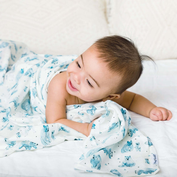 Tiny Twinkle - Kaffle™ Swaddle Blanket 2 Pack - Bear & Constellations Set-Panda Kids and Baby