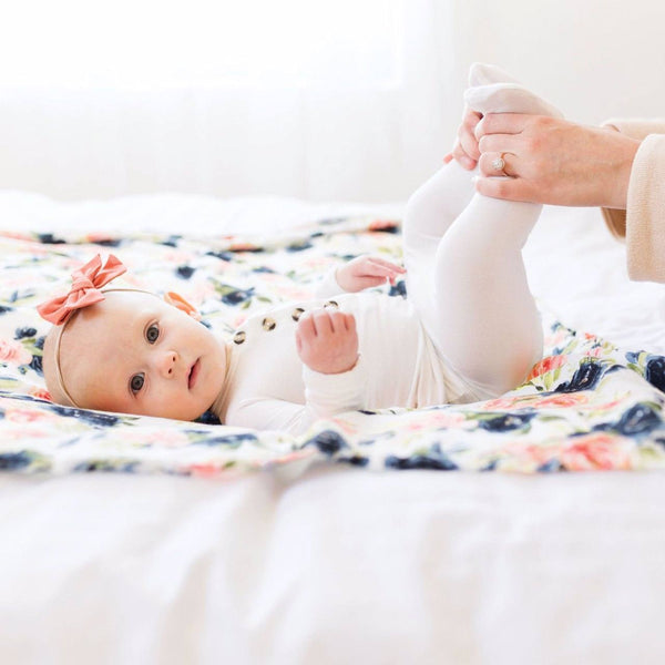 Tiny Twinkle - Kaffle™ Swaddle Blanket - Blush-Panda Kids and Baby