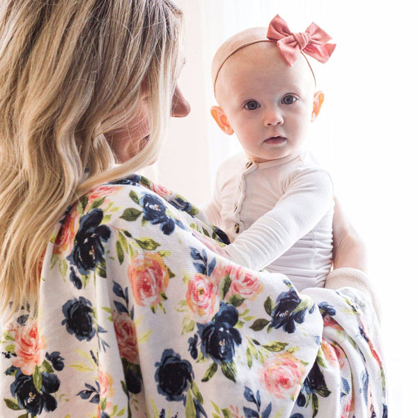 Tiny Twinkle - Kaffle™ Swaddle Blanket - Blush-Panda Kids and Baby