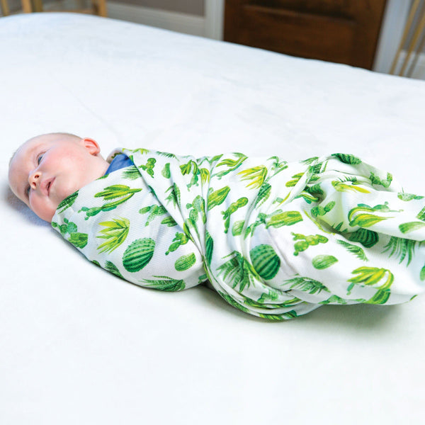 Tiny Twinkle - Kaffle™ Swaddle Blanket - Cacti-Panda Kids and Baby