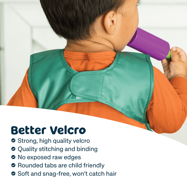 Tiny Twinkle - Mess - Proof Apron Bib 2 Pack - Taupe, Dandelion (No Ruffles)-Panda Kids and Baby