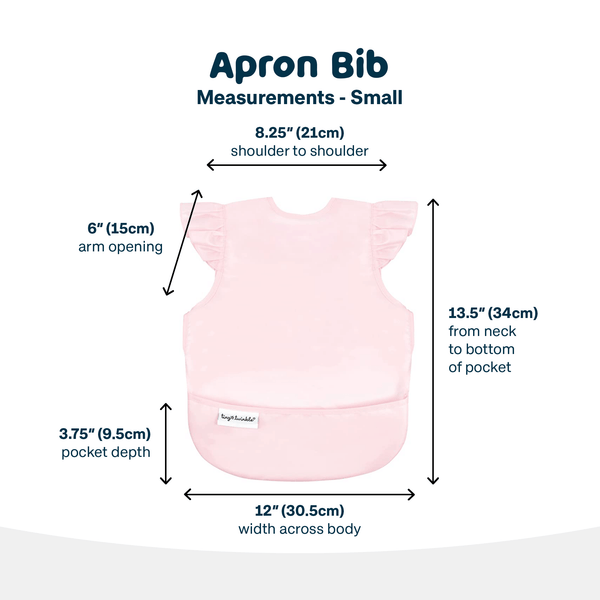 Tiny Twinkle - Mess - Proof Apron Bib - Pink-Panda Kids and Baby