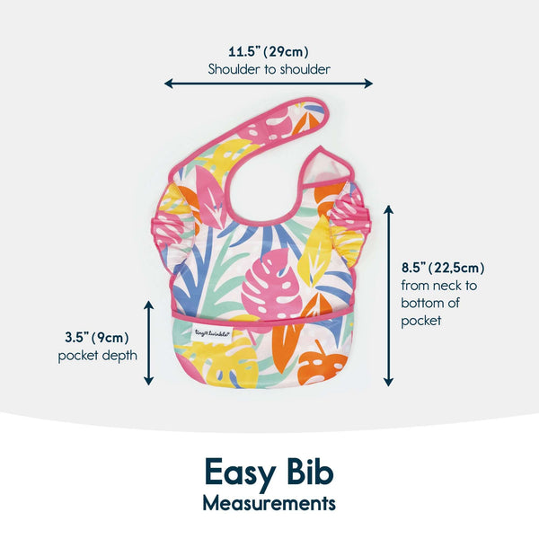 Tiny Twinkle - Mess - Proof Easy Bib 3 Pack - Hello Lovely, Bonjour, & Let's Brunch Set-Panda Kids and Baby