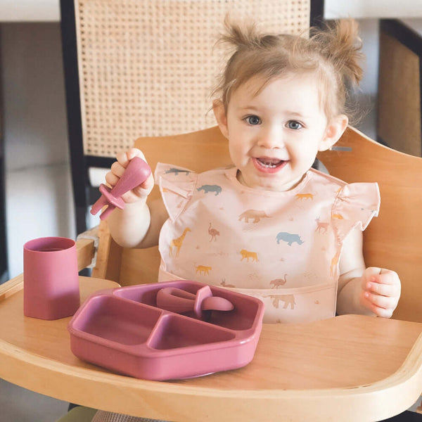 Tiny Twinkle - Mess - Proof Easy Bib 3 Pack - Petite Safari Set-Panda Kids and Baby