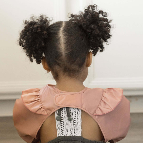 Tiny Twinkle - Mess - Proof Full Sleeve Bib - Burgundy-Panda Kids and Baby