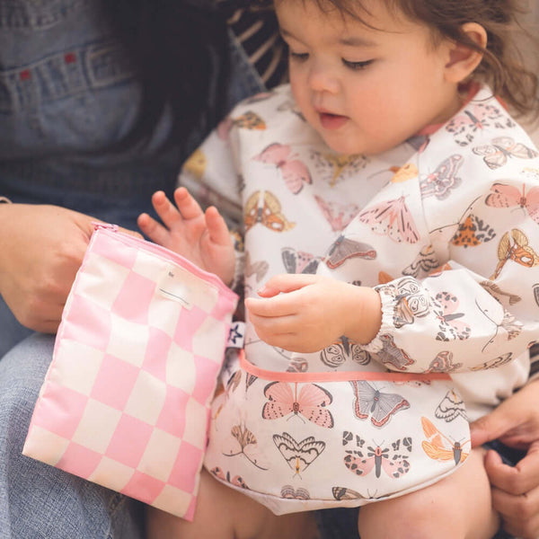 Tiny Twinkle - Mess - Proof Full Sleeve Bib - Flutter-Panda Kids and Baby