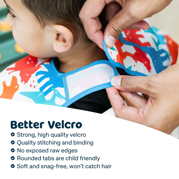 Tiny Twinkle - Mess-proof Apron Bib - Saguaro-Panda Kids and Baby