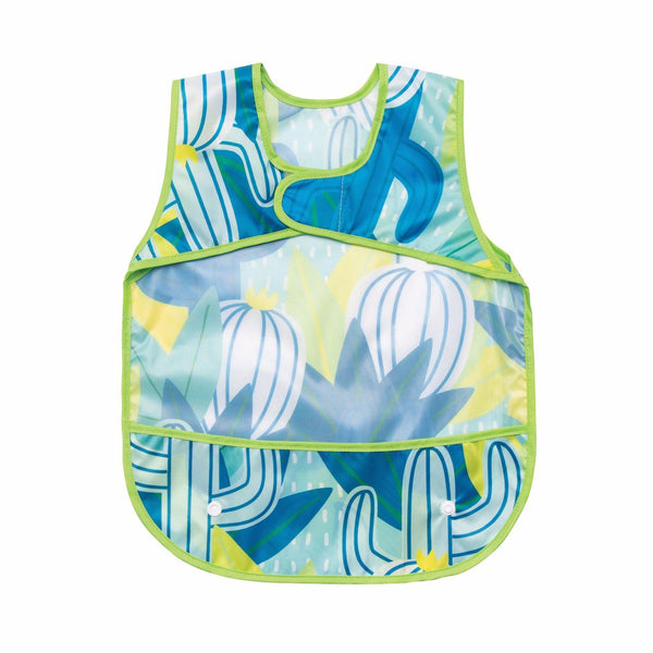 Tiny Twinkle - Mess-proof Apron Bib - Saguaro-Panda Kids and Baby