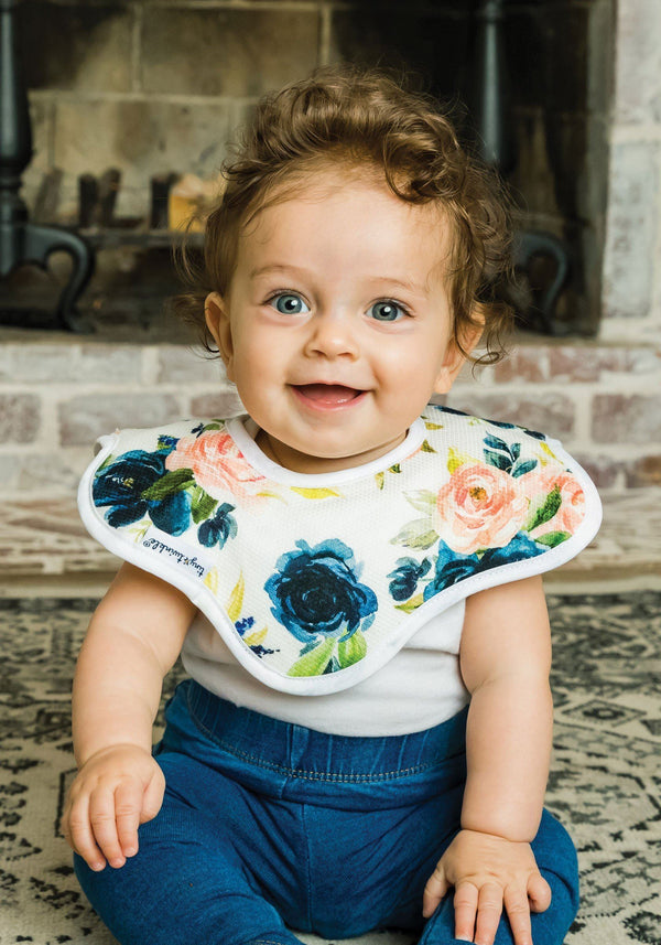 Tiny Twinkle - Roundabout Bib - Blush Set of 2-Panda Kids and Baby