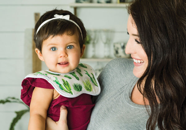 Tiny Twinkle - Roundabout Bib - Cacti Set of 2-Panda Kids and Baby
