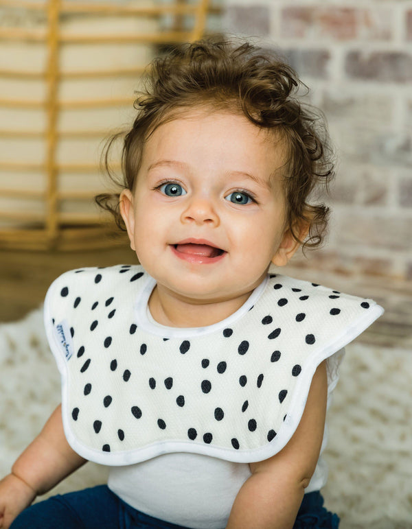 Tiny Twinkle - Roundabout Bib - Painted Peony Set of 2-Panda Kids and Baby