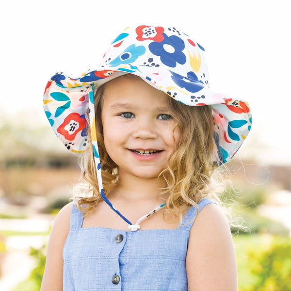 Tiny Twinkle - Sun Hat - Modern Floral-Panda Kids and Baby