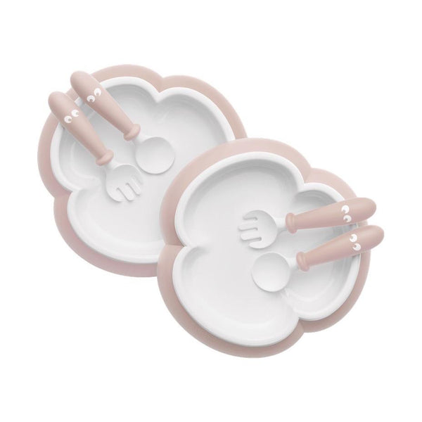 BabyBjörn - Baby Plate, Spoon & Fork – Two Sets - Made in Sweden-Panda Kids and Baby