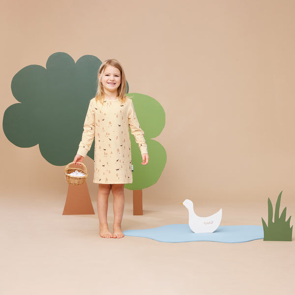 ergoPouch - Kids Long Sleeved Sleep Shirt - 1.0tog Doggos-Panda Kids and Baby