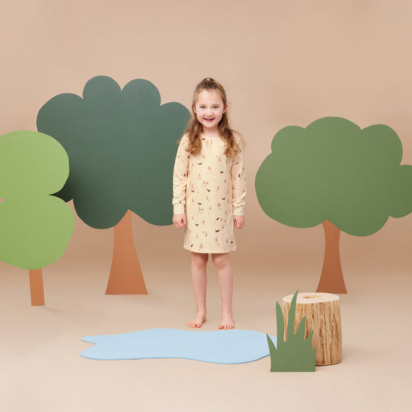 ergoPouch - Kids Long Sleeved Sleep Shirt - 1.0tog Doggos-Panda Kids and Baby