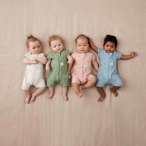 ergoPouch - Short Sleeve Layer - 0.2TOG - Daisies-Panda Kids and Baby