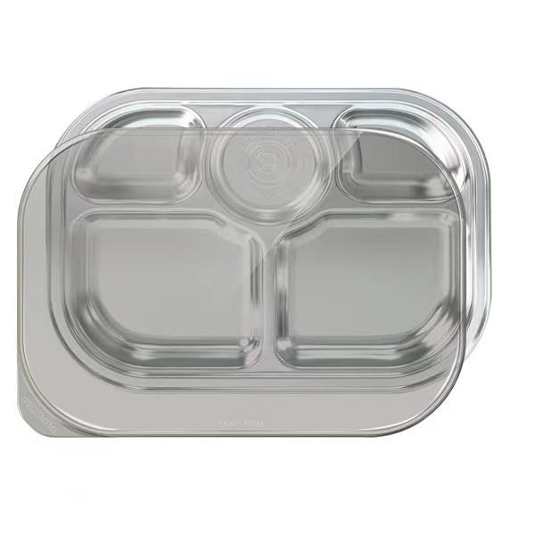 Grosmimi - Stainless Steel SUS304 Baby Food Tray with Lid-Panda Kids and Baby