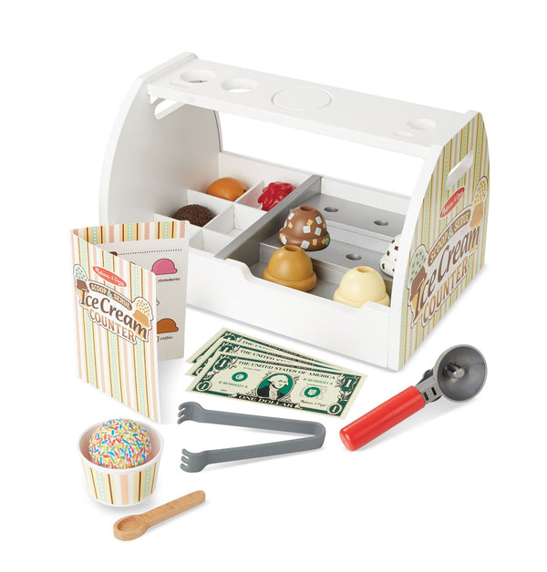 Melissa & Doug - Scoop & Serve Ice Cream Counter-Panda Kids and Baby