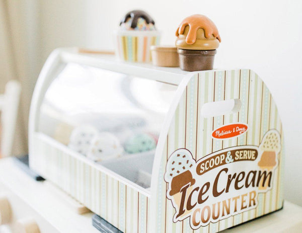 Melissa & Doug - Scoop & Serve Ice Cream Counter-Panda Kids and Baby