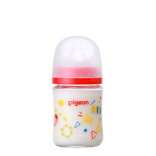 Pigeon Breast Milk Realization Glass Baby Bottle - Music - 160ml