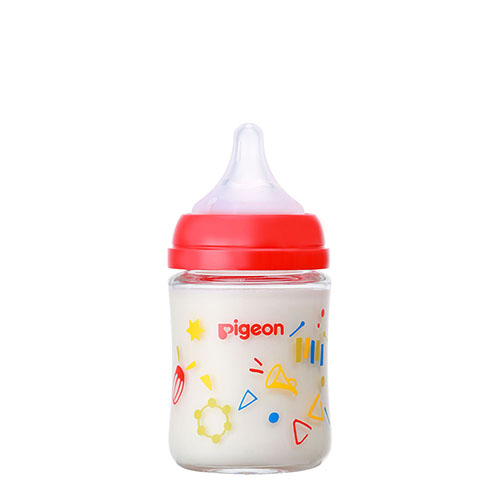 Pigeon Breast Milk Realization Glass Baby Bottle - Music - 160ml