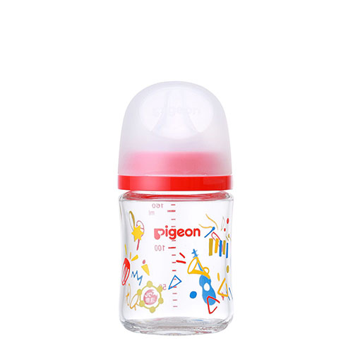 Pigeon Breast Milk Realization Glass Baby Bottle - Music - 160ml