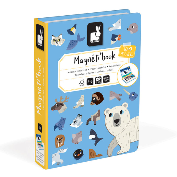 Janod - Polar Animals Magnetic Book