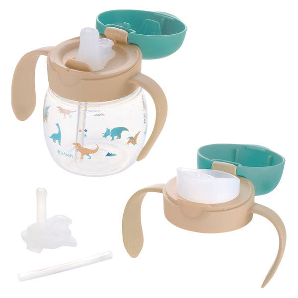 Richell - Tri Mug Set - Green Dinosaur - Start from 5 Months+