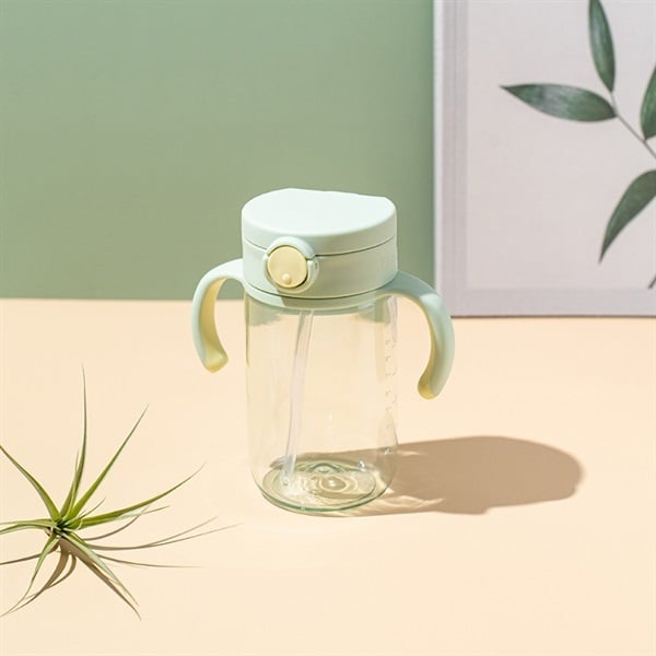 Richell - Aster On-the-go Straw Mug 320ml -Green