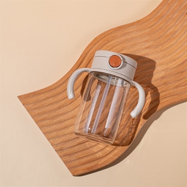 Richell - Aster On-the-Go Straw Mug 320ml - Beige