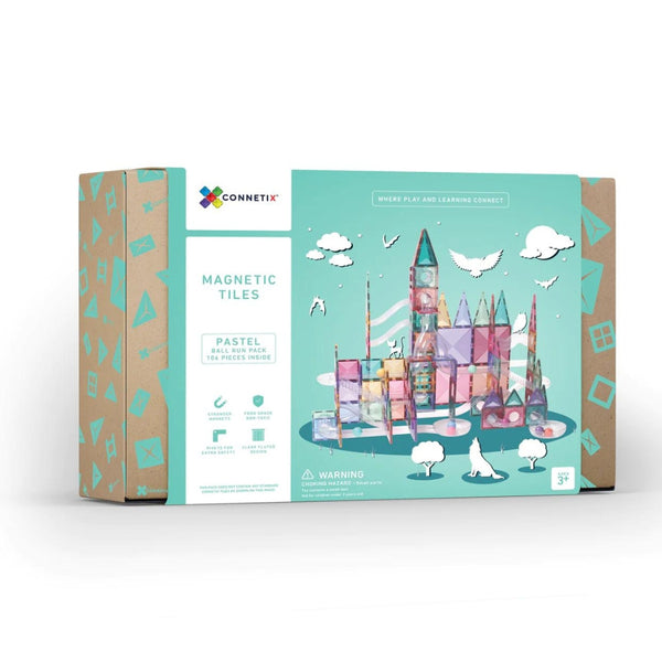 Connetix Tiles - Pastel Ball Run Pack 106 pc