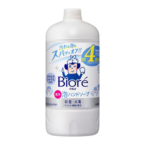 KAO Biore - u Foaming Hand Soap, Mild Citrus Scent, Refill 770ml