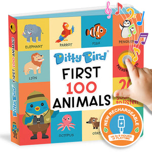 Ditty Bird - First 100 Animals USB-C Rechargeable