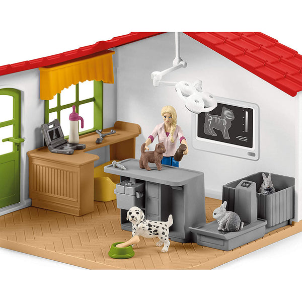 Schleich - Veterinarian Practise With Pets Figure Set
