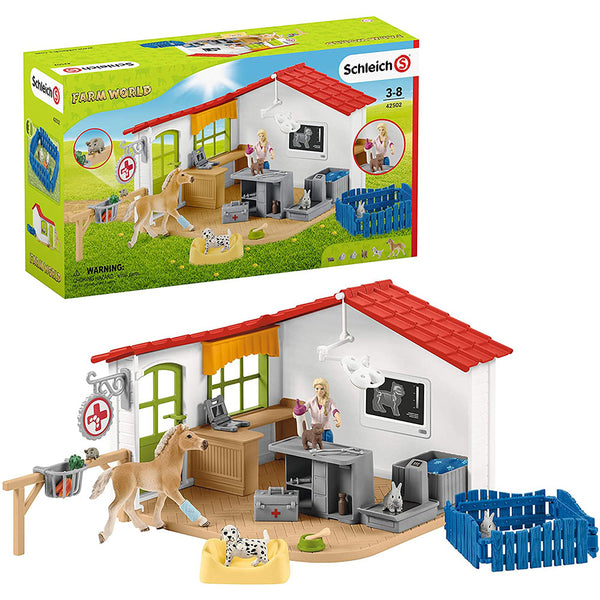 Schleich - Veterinarian Practise With Pets Figure Set