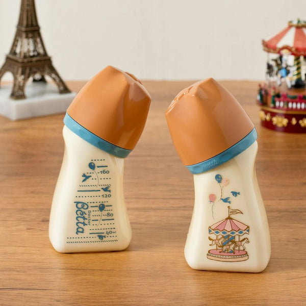 Doctor Bétta - Brain Wide-Neck PPSU Baby Bottle WS4-160 ml - Carrousel - Made in Japan