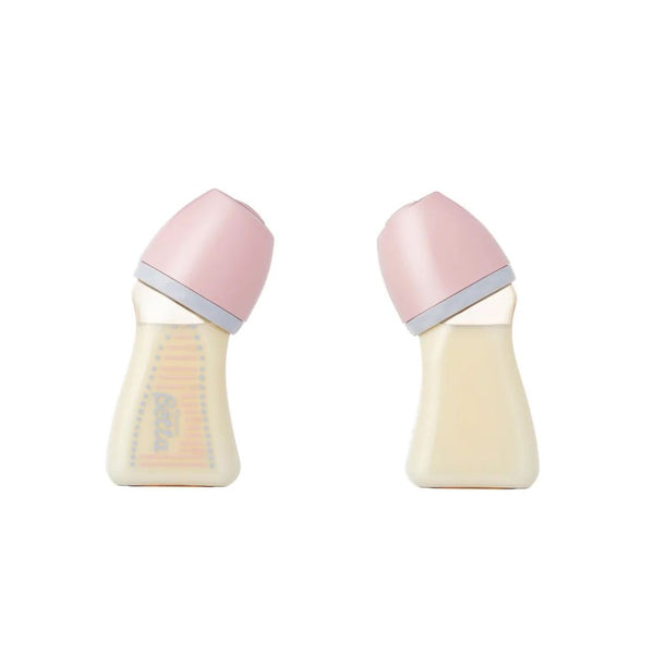 Doctor Bétta - Brain Wide-Neck PPSU Baby Bottle WS2 - 160 ml - Baby Pink - Made in Japan